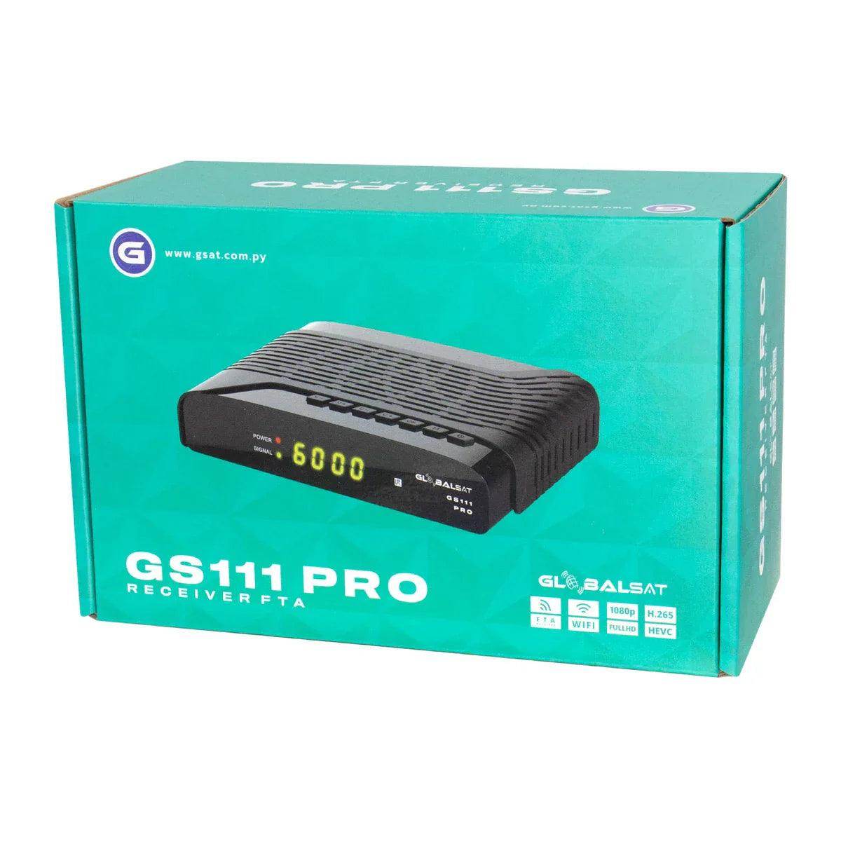Receptor Globalsat GS-111 Pro Full HD Wi-Fi ACM - Vai Veloz Comércio